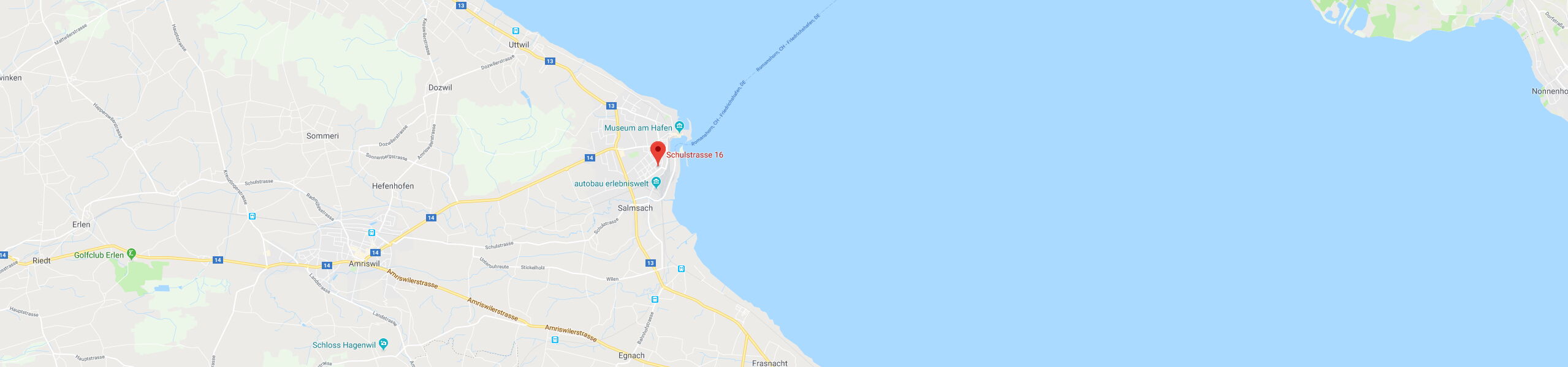 Google Maps Karte von der Schule HPZ Romanshorn